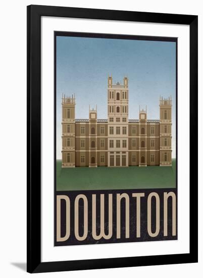 Downton Retro Travel-null-Framed Art Print