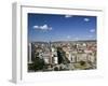 Downtown Aerial View Looking North on Bulevard Mother Teresa, Prishtina, Kosovo, Serbia-Walter Bibikow-Framed Photographic Print