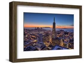 Downtown After Sunset, San Francisco, Cityscape, Urban View-Vincent James-Framed Photographic Print