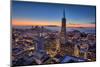 Downtown After Sunset, San Francisco, Cityscape, Urban View-Vincent James-Mounted Photographic Print