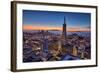 Downtown After Sunset, San Francisco, Cityscape, Urban View-Vincent James-Framed Photographic Print