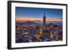 Downtown After Sunset, San Francisco, Cityscape, Urban View-Vincent James-Framed Photographic Print