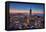 Downtown After Sunset, San Francisco, Cityscape, Urban View-Vincent James-Framed Stretched Canvas