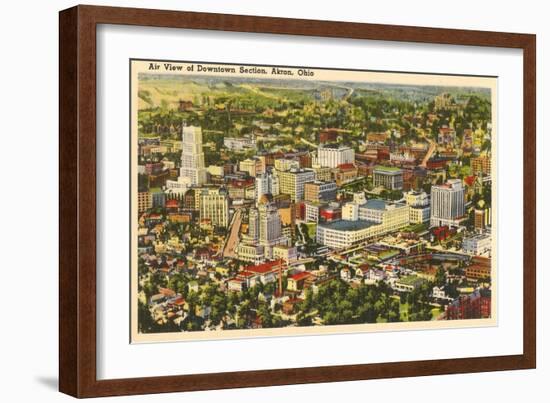 Downtown Akron, Ohio-null-Framed Art Print