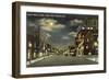 Downtown Americus at Night-null-Framed Art Print