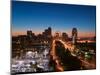 Downtown and Gateway Arch at Dawn, St. Louis, Missouri, USA-Walter Bibikow-Mounted Photographic Print