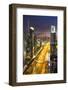 Downtown and Sheikh Zayed Road Looking Towards the Burj Kalifa, Dubai, United Arab Emirates-Peter Adams-Framed Photographic Print