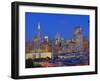 Downtown and Transamerica Building, San Francisco, California, Usa-Marco Simoni-Framed Photographic Print