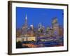 Downtown and Transamerica Building, San Francisco, California, Usa-Marco Simoni-Framed Photographic Print