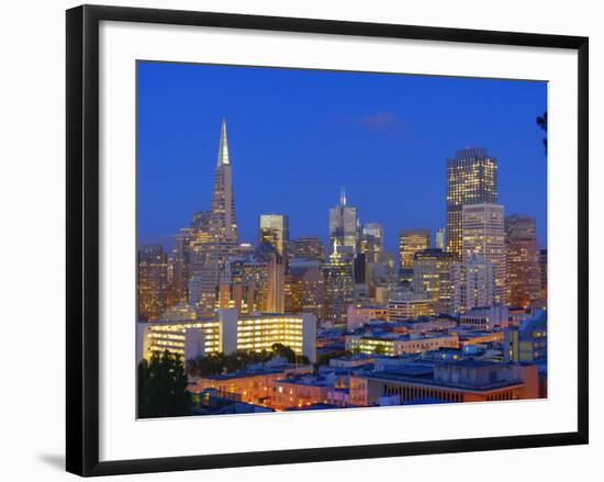 Downtown and Transamerica Building, San Francisco, California, Usa-Marco Simoni-Framed Photographic Print