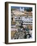 Downtown Area Overlooked by Large Christian Church in Hill Station of Coonor, Tamil Nadu, India-Tony Waltham-Framed Photographic Print
