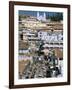 Downtown Area Overlooked by Large Christian Church in Hill Station of Coonor, Tamil Nadu, India-Tony Waltham-Framed Photographic Print