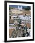 Downtown Area Overlooked by Large Christian Church in Hill Station of Coonor, Tamil Nadu, India-Tony Waltham-Framed Photographic Print