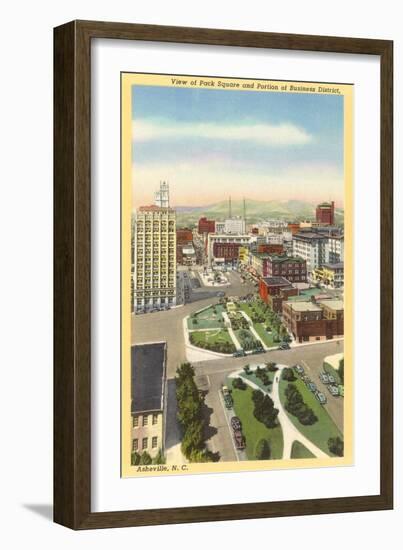 Downtown Asheville, North Carolina-null-Framed Art Print