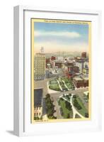 Downtown Asheville, North Carolina-null-Framed Art Print