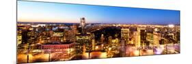 Downtown at Night, Central Park from Top of the Rock Oberservation Deck, Rockefeller Center, NYC-Philippe Hugonnard-Mounted Photographic Print