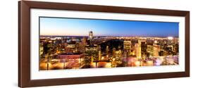 Downtown at Night, Central Park from Top of the Rock Oberservation Deck, Rockefeller Center, NYC-Philippe Hugonnard-Framed Photographic Print