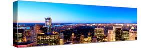 Downtown at Night, Central Park from Top of the Rock Oberservation Deck, Rockefeller Center, NYC-Philippe Hugonnard-Stretched Canvas