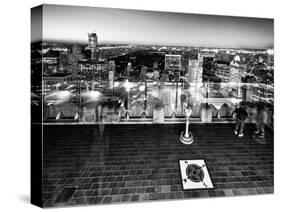 Downtown at Night, Top of the Rock Oberservation Deck, Rockefeller Center, New York City-Philippe Hugonnard-Stretched Canvas