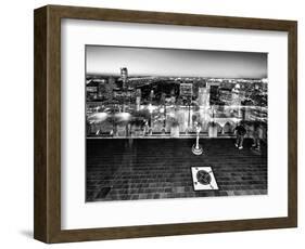 Downtown at Night, Top of the Rock Oberservation Deck, Rockefeller Center, New York City-Philippe Hugonnard-Framed Photographic Print