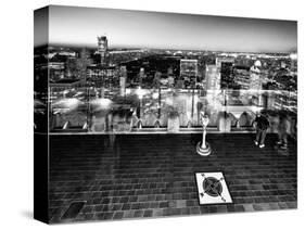 Downtown at Night, Top of the Rock Oberservation Deck, Rockefeller Center, New York City-Philippe Hugonnard-Stretched Canvas