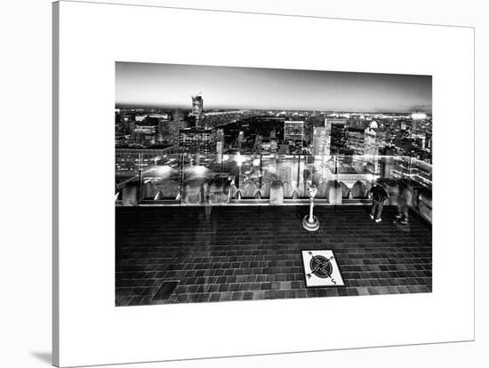 Downtown at Night, Top of the Rock Oberservation Deck, Rockefeller Center, New York City-Philippe Hugonnard-Stretched Canvas