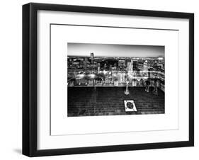 Downtown at Night, Top of the Rock Oberservation Deck, Rockefeller Center, New York City-Philippe Hugonnard-Framed Art Print