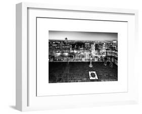 Downtown at Night, Top of the Rock Oberservation Deck, Rockefeller Center, New York City-Philippe Hugonnard-Framed Art Print