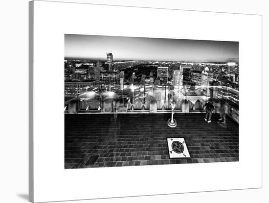 Downtown at Night, Top of the Rock Oberservation Deck, Rockefeller Center, New York City-Philippe Hugonnard-Stretched Canvas