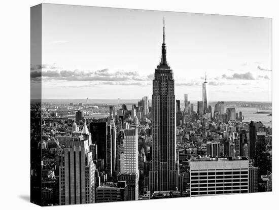 Downtown at Sunset, Empire State Building and One World Trade Center (1WTC), Manhattan, New York-Philippe Hugonnard-Stretched Canvas