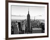 Downtown at Sunset, Empire State Building and One World Trade Center (1WTC), Manhattan, New York-Philippe Hugonnard-Framed Photographic Print