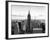 Downtown at Sunset, Empire State Building and One World Trade Center (1WTC), Manhattan, New York-Philippe Hugonnard-Framed Photographic Print