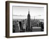 Downtown at Sunset, Empire State Building and One World Trade Center (1WTC), Manhattan, New York-Philippe Hugonnard-Framed Premium Photographic Print