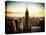 Downtown at Sunset, Empire State Building and One World Trade Center (1WTC), Manhattan, New York-Philippe Hugonnard-Stretched Canvas