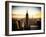 Downtown at Sunset, Empire State Building and One World Trade Center (1WTC), Manhattan, New York-Philippe Hugonnard-Framed Photographic Print