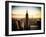 Downtown at Sunset, Empire State Building and One World Trade Center (1WTC), Manhattan, New York-Philippe Hugonnard-Framed Premium Photographic Print