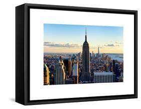 Downtown at Sunset, Empire State Building and One World Trade Center (1WTC), Manhattan, New York-Philippe Hugonnard-Framed Stretched Canvas