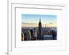 Downtown at Sunset, Empire State Building and One World Trade Center (1WTC), Manhattan, New York-Philippe Hugonnard-Framed Art Print