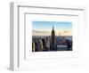 Downtown at Sunset, Empire State Building and One World Trade Center (1WTC), Manhattan, New York-Philippe Hugonnard-Framed Art Print