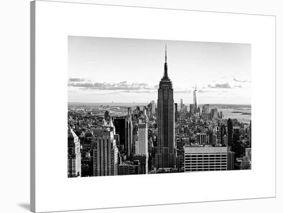 Downtown at Sunset, Empire State Building and One World Trade Center (1WTC), Manhattan, New York-Philippe Hugonnard-Stretched Canvas