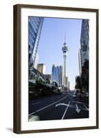 Downtown Auckland with its High Rise Buildings, Auckland, North Island, New Zealand, Pacific-Michael-Framed Photographic Print