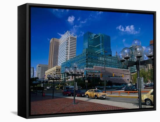 Downtown Baltimore, Inner Harbor-Jim Schwabel-Framed Stretched Canvas