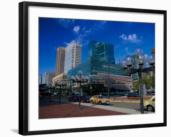 Downtown Baltimore, Inner Harbor-Jim Schwabel-Framed Photographic Print