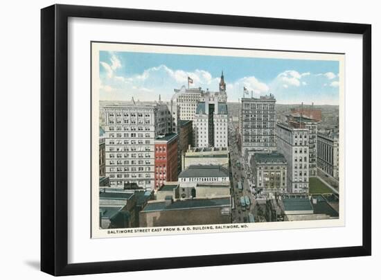 Downtown Baltimore-null-Framed Art Print