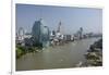 Downtown Bangkok Skyline View with Chao Phraya River, Thailand-Cindy Miller Hopkins-Framed Photographic Print