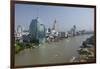 Downtown Bangkok Skyline View with Chao Phraya River, Thailand-Cindy Miller Hopkins-Framed Photographic Print