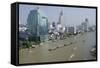 Downtown Bangkok Skyline View with Chao Phraya River, Thailand-Cindy Miller Hopkins-Framed Stretched Canvas