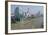 Downtown Bangkok Skyline View with Chao Phraya River, Thailand-Cindy Miller Hopkins-Framed Photographic Print