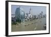 Downtown Bangkok Skyline View with Chao Phraya River, Thailand-Cindy Miller Hopkins-Framed Photographic Print