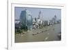 Downtown Bangkok Skyline View with Chao Phraya River, Thailand-Cindy Miller Hopkins-Framed Photographic Print